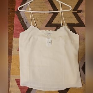 Jcrew white spaghetti strap tank/camisole